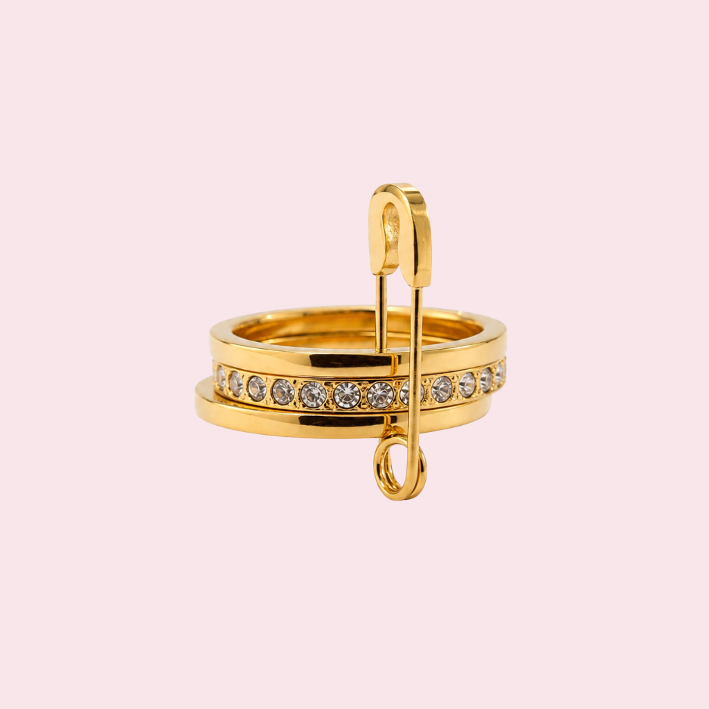 Golden Pin Ring