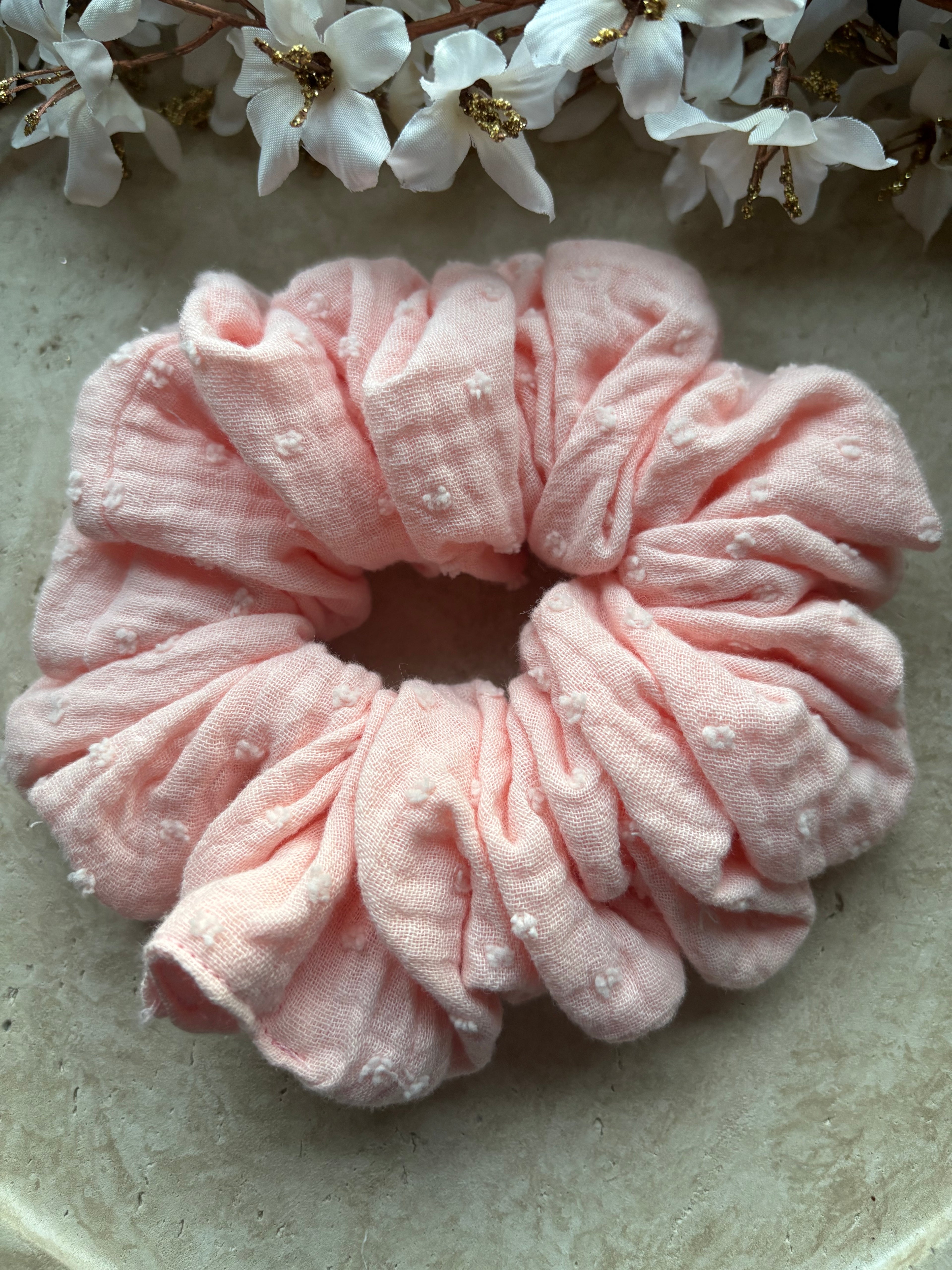 M/XL Musselin Scrunchie „Livia Dot“