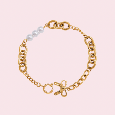 Pearly Bow Armband
