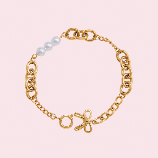 Pearly Bow Armband