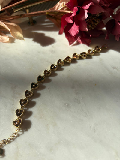 Mocca Heart Armband