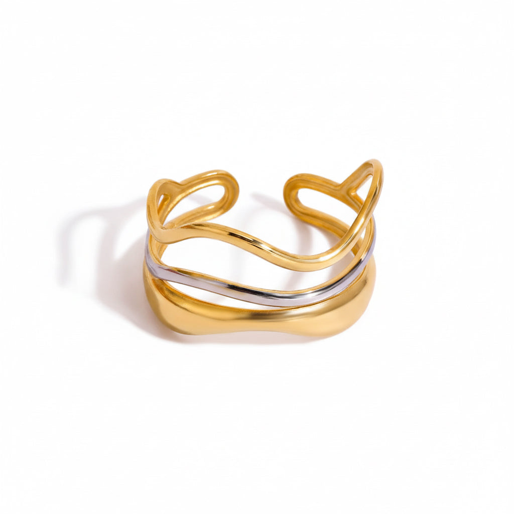 Wave Bicolor Ring