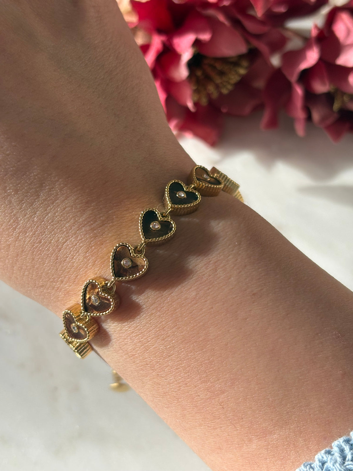 Mocca Heart Armband