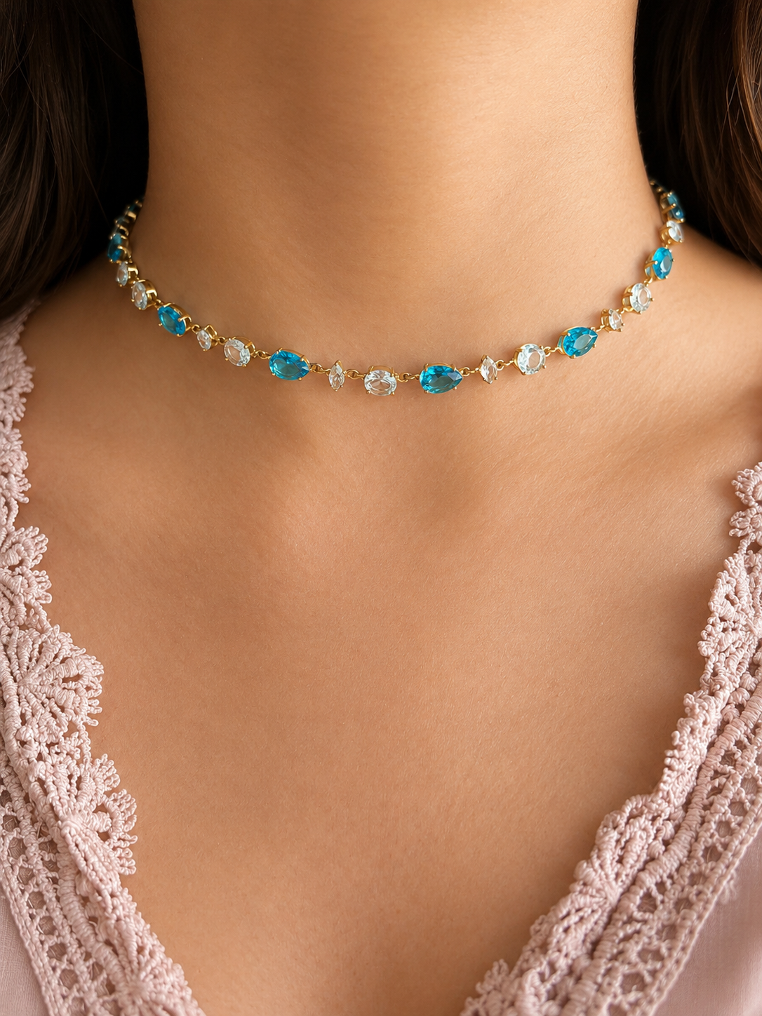 Mosaique Choker Kette