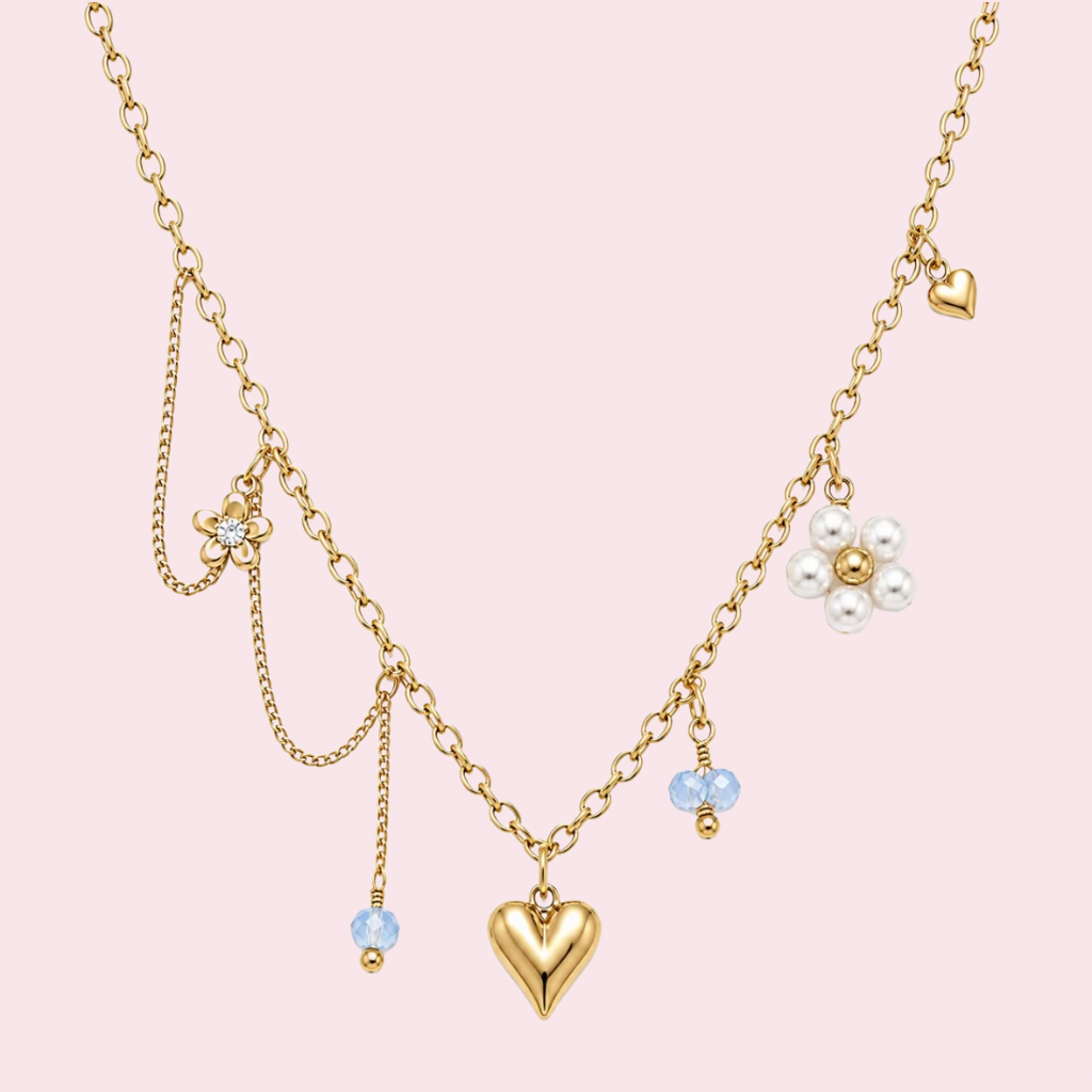 Pearl Flower Love Kette