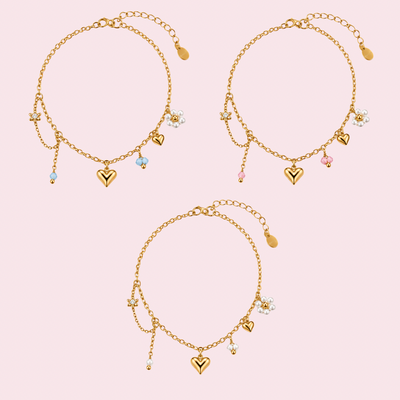 Pearl Flower Love Armband