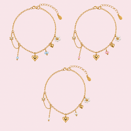 Pearl Flower Love Armband
