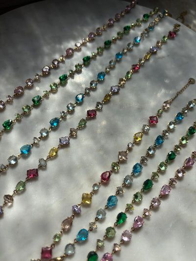 Mosaique Rainbow Choker Kette