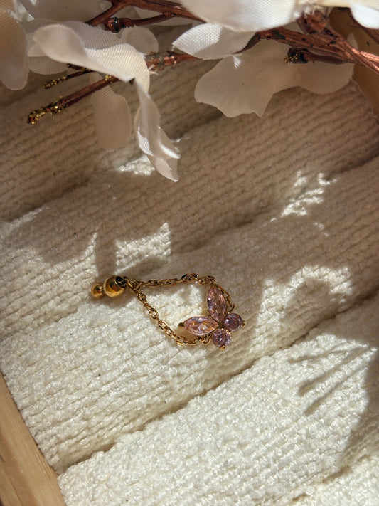 Pink Mariposa Ring