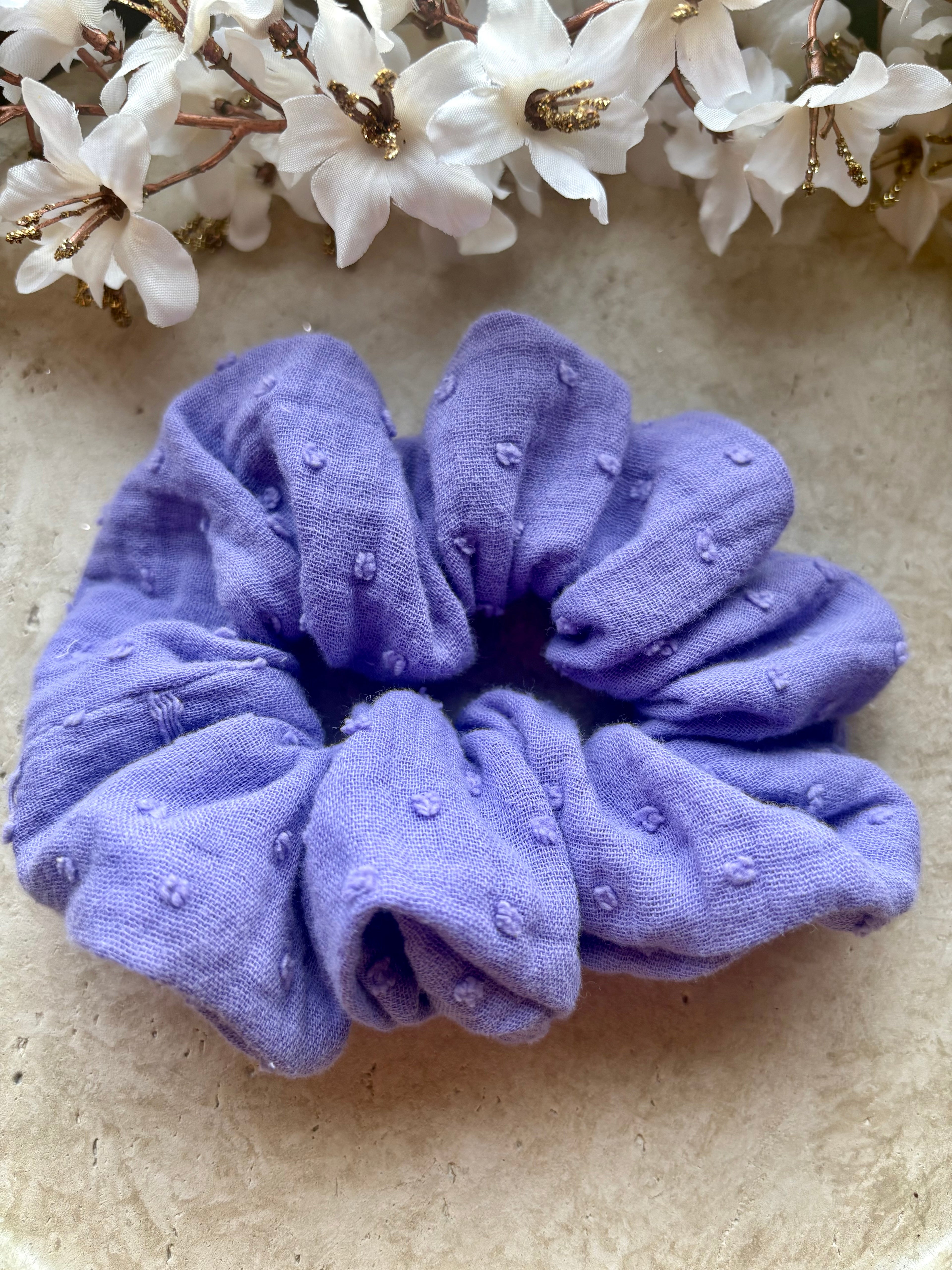 M/XL Musselin Scrunchie „Livia Dot“