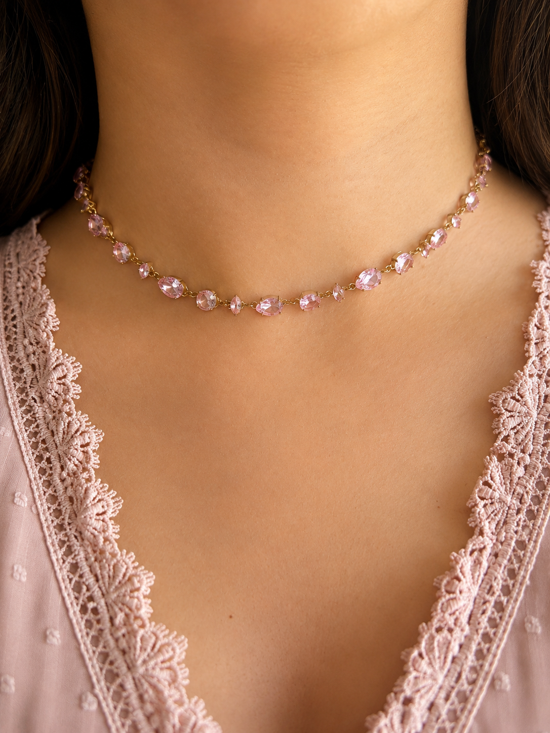 Mosaique Choker Kette