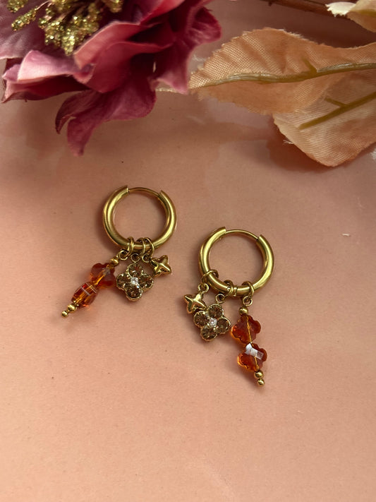 Amber Mini Hoops