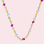 Mosaique Rainbow Choker Kette