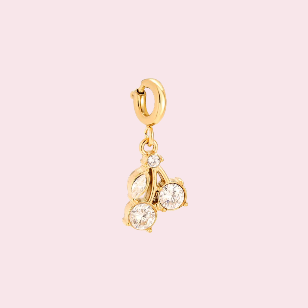 Glitter Cherry Charm