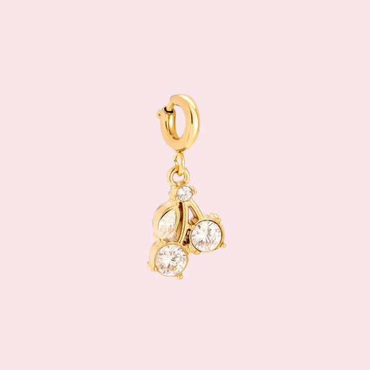 Glitter Cherry Charm