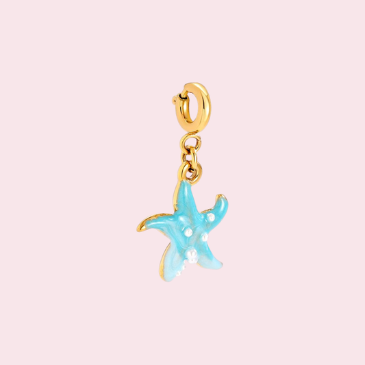 Blue Starfish Charm