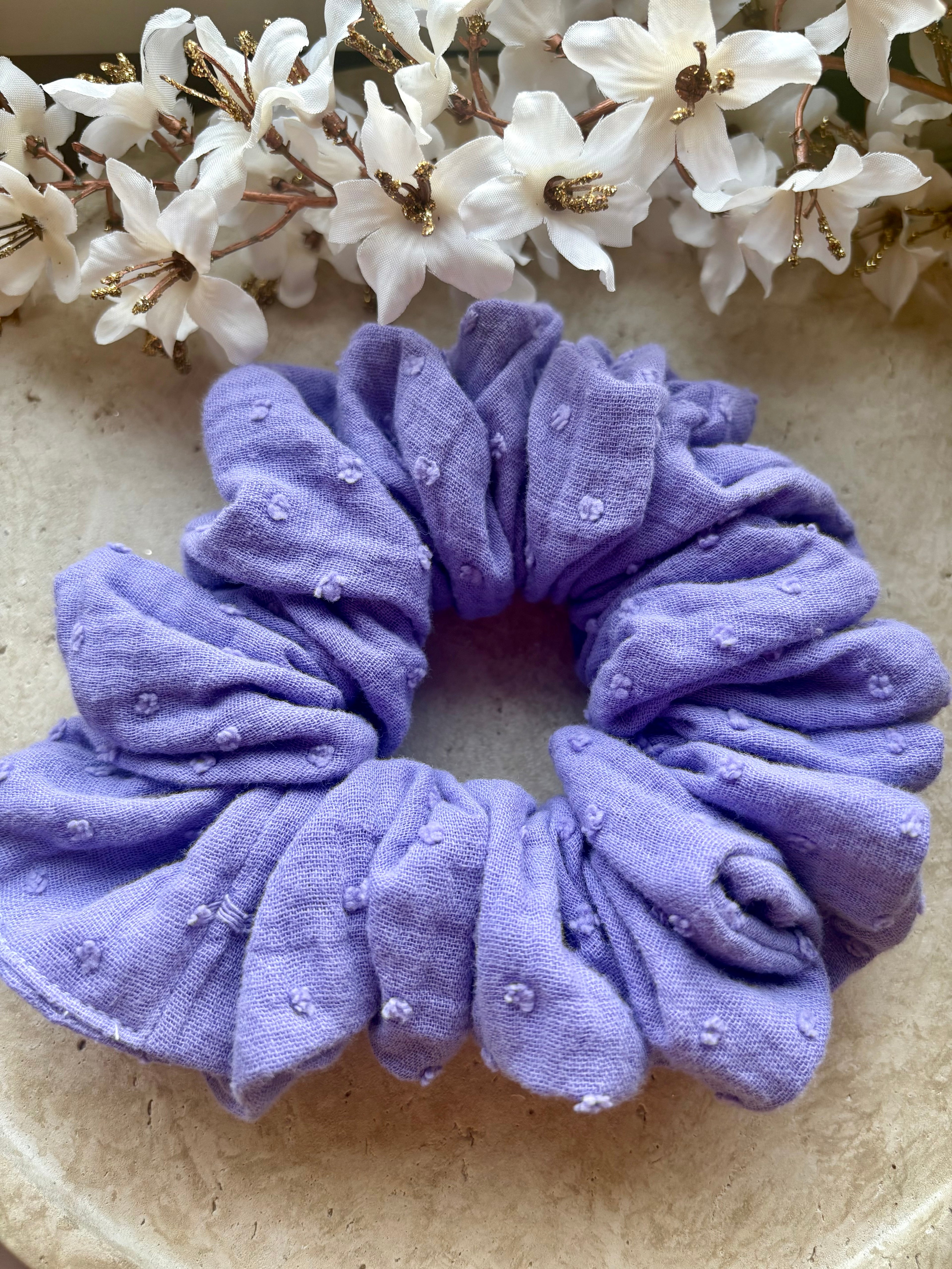 M/XL Musselin Scrunchie „Livia Dot“