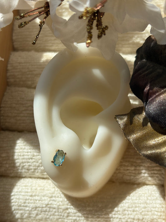Nerina Blue Stud Earrings