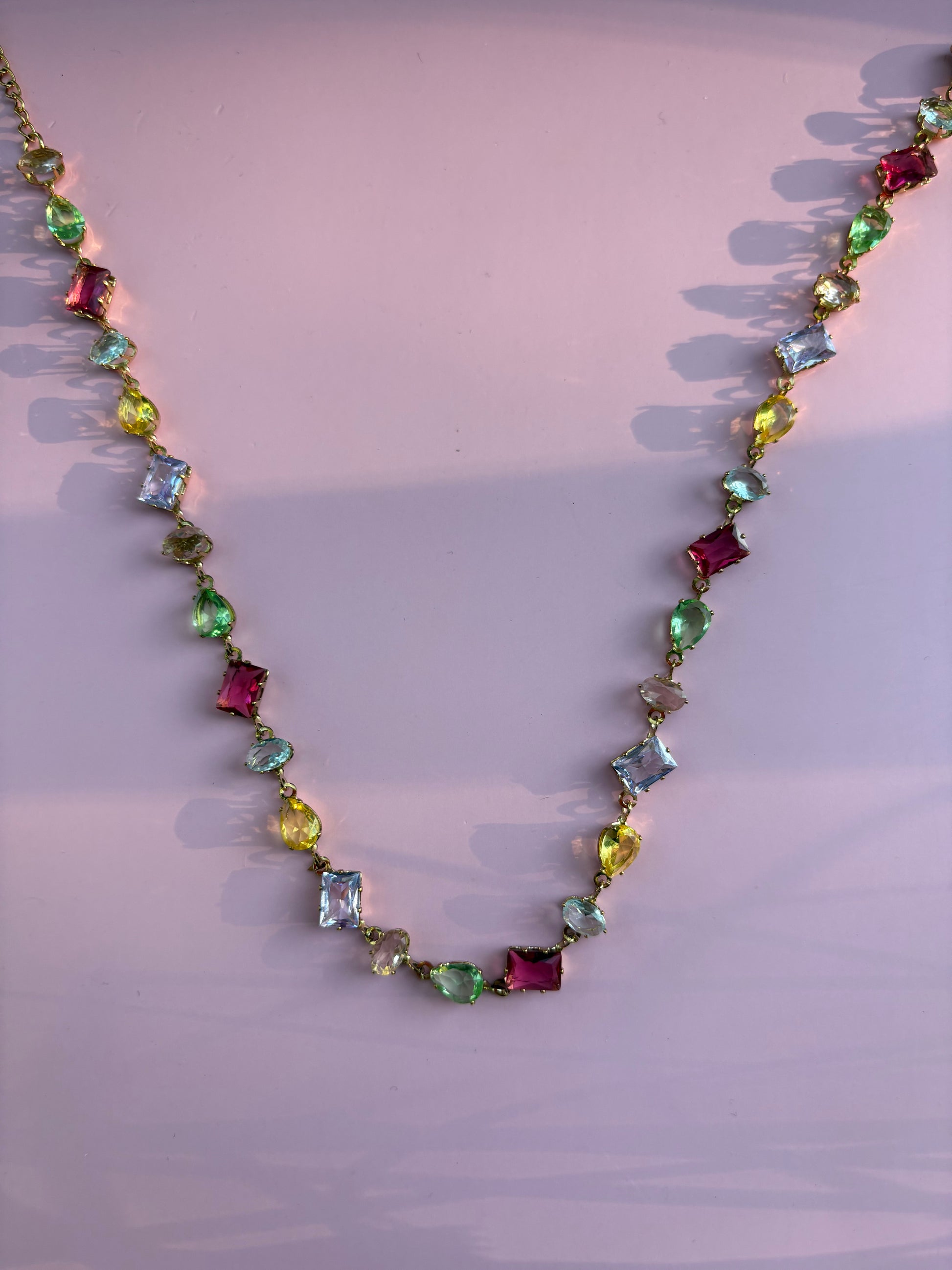 Mosaique Rainbow Choker Kette