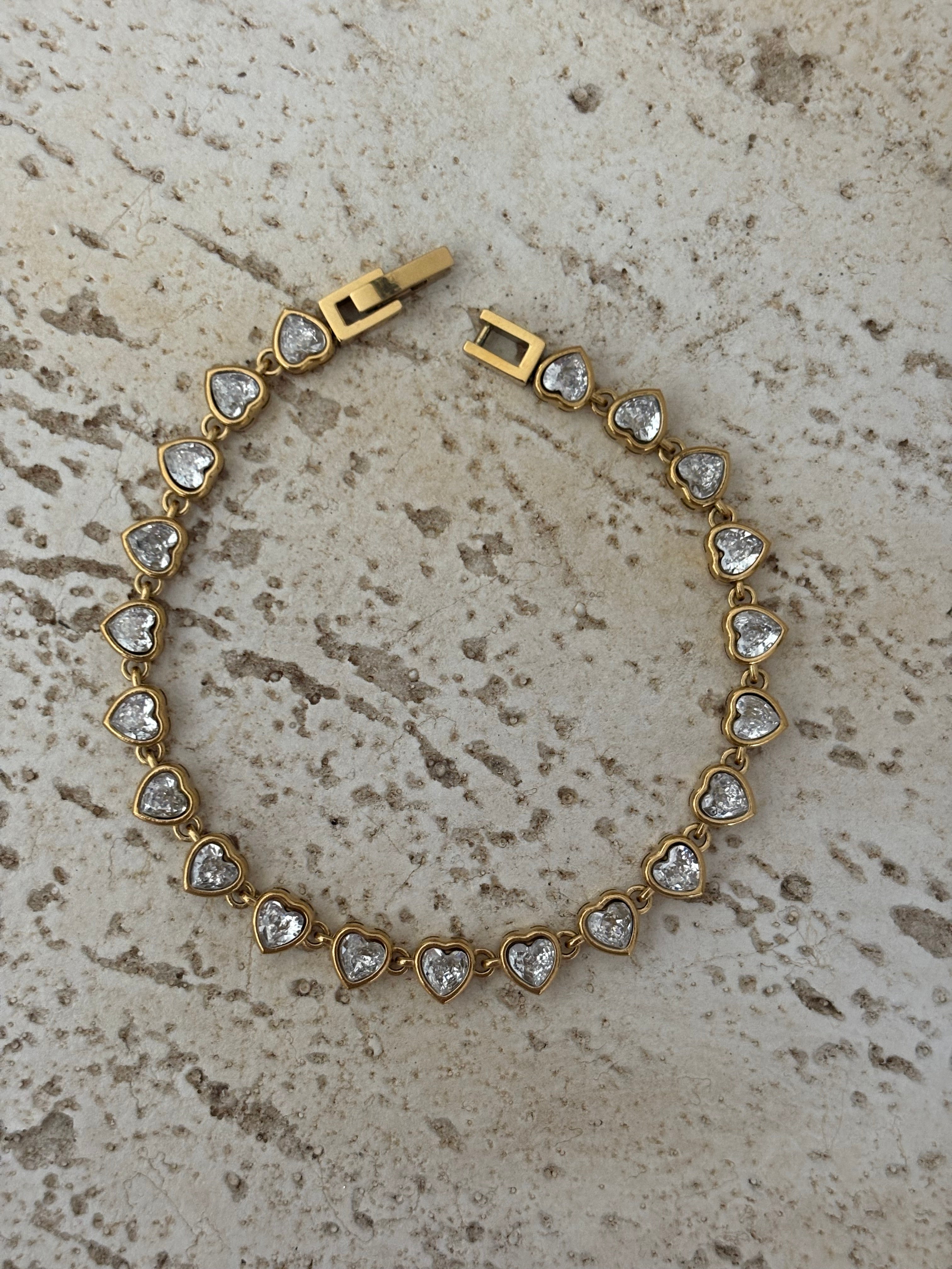 Zirconia Heartline Armband