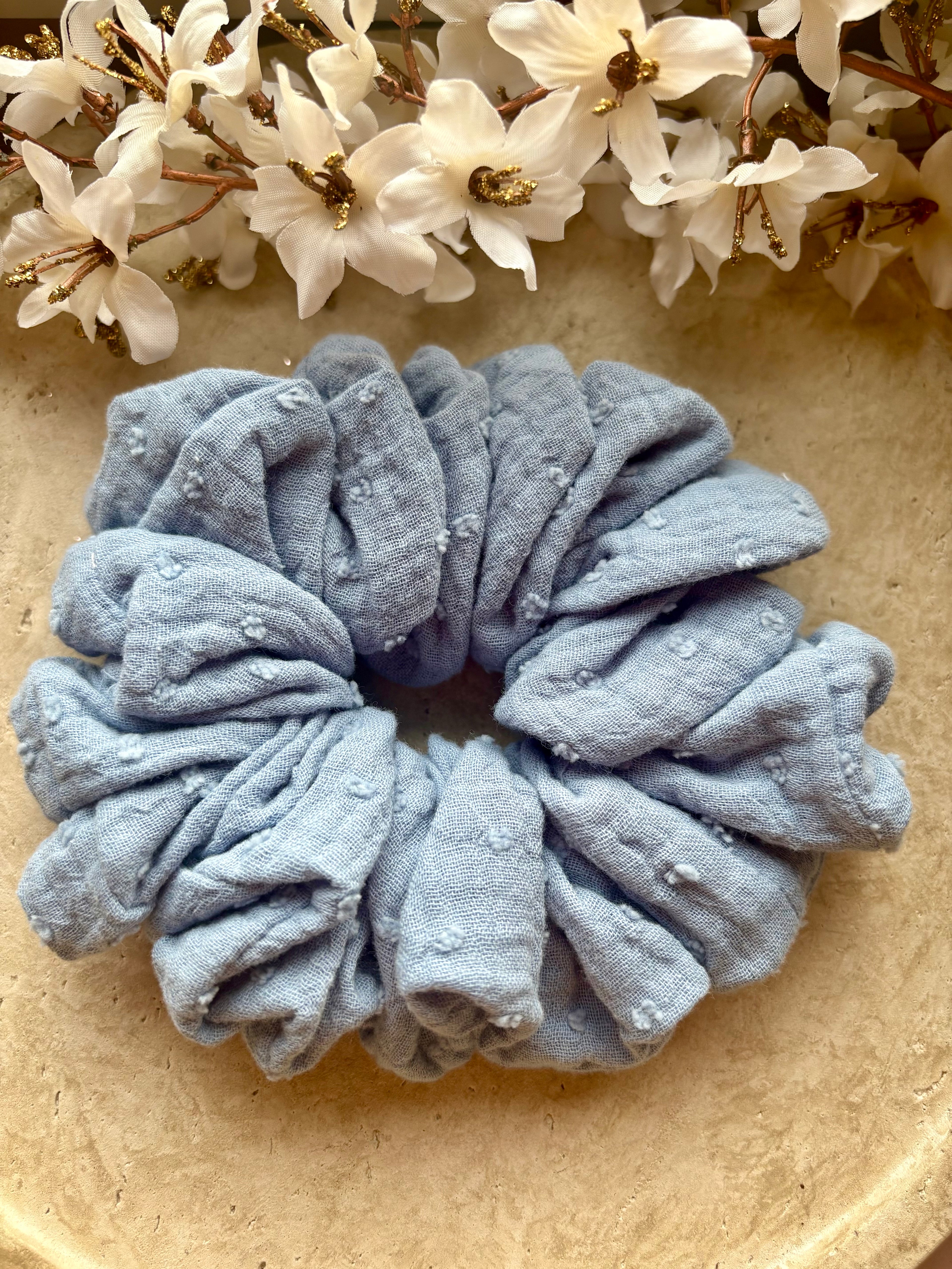 M/XL Musselin Scrunchie „Livia Dot“