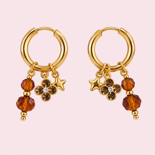 Amber Mini Hoops