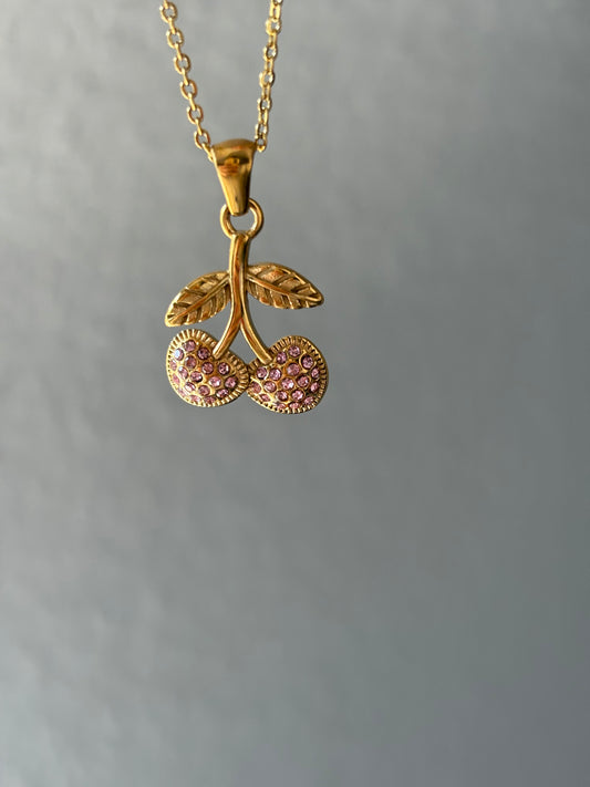 Pink Cherry Kette