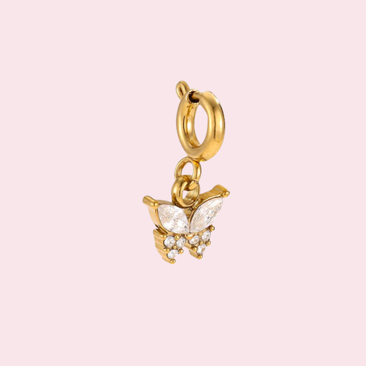 Glitter Mariposa Charm