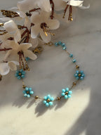 Blue Bloomy Armband