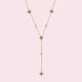 Turquoise Flor Y-Kette