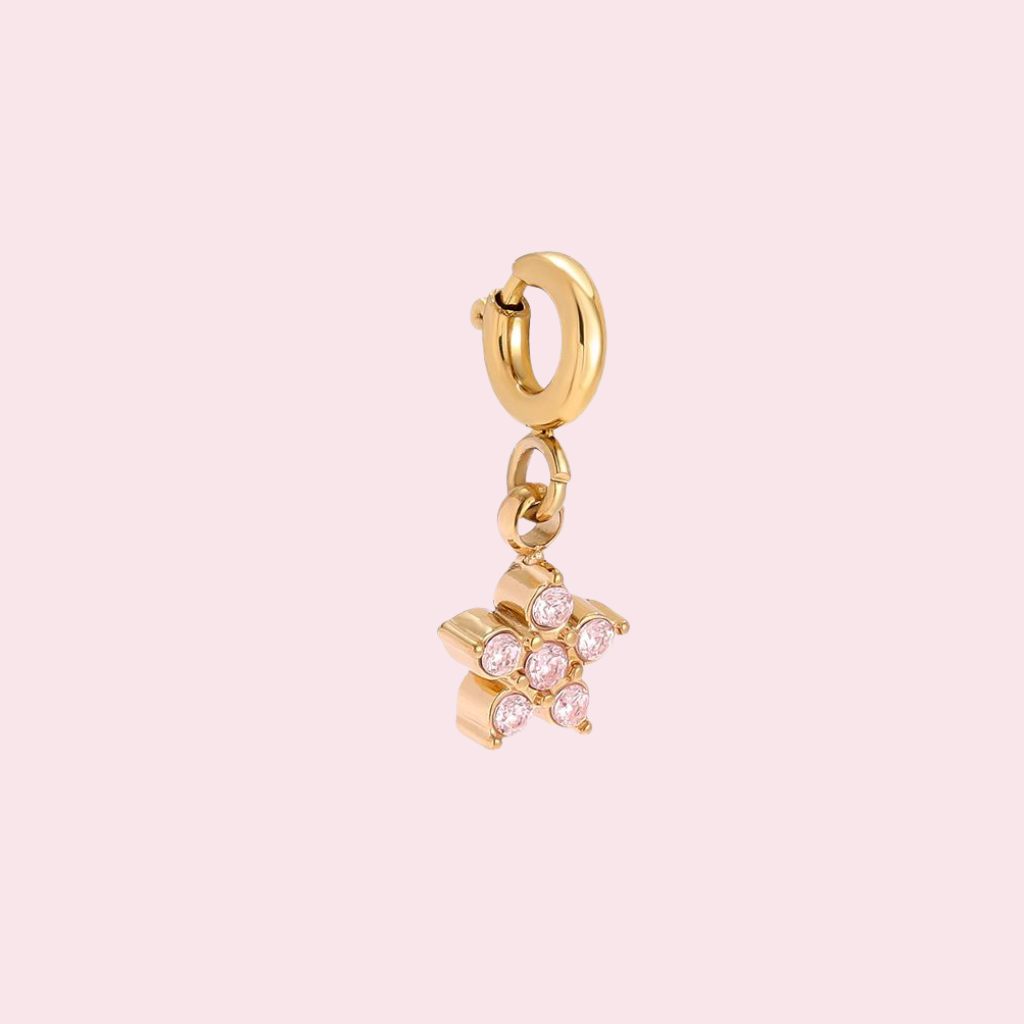 Pink Flower Charm