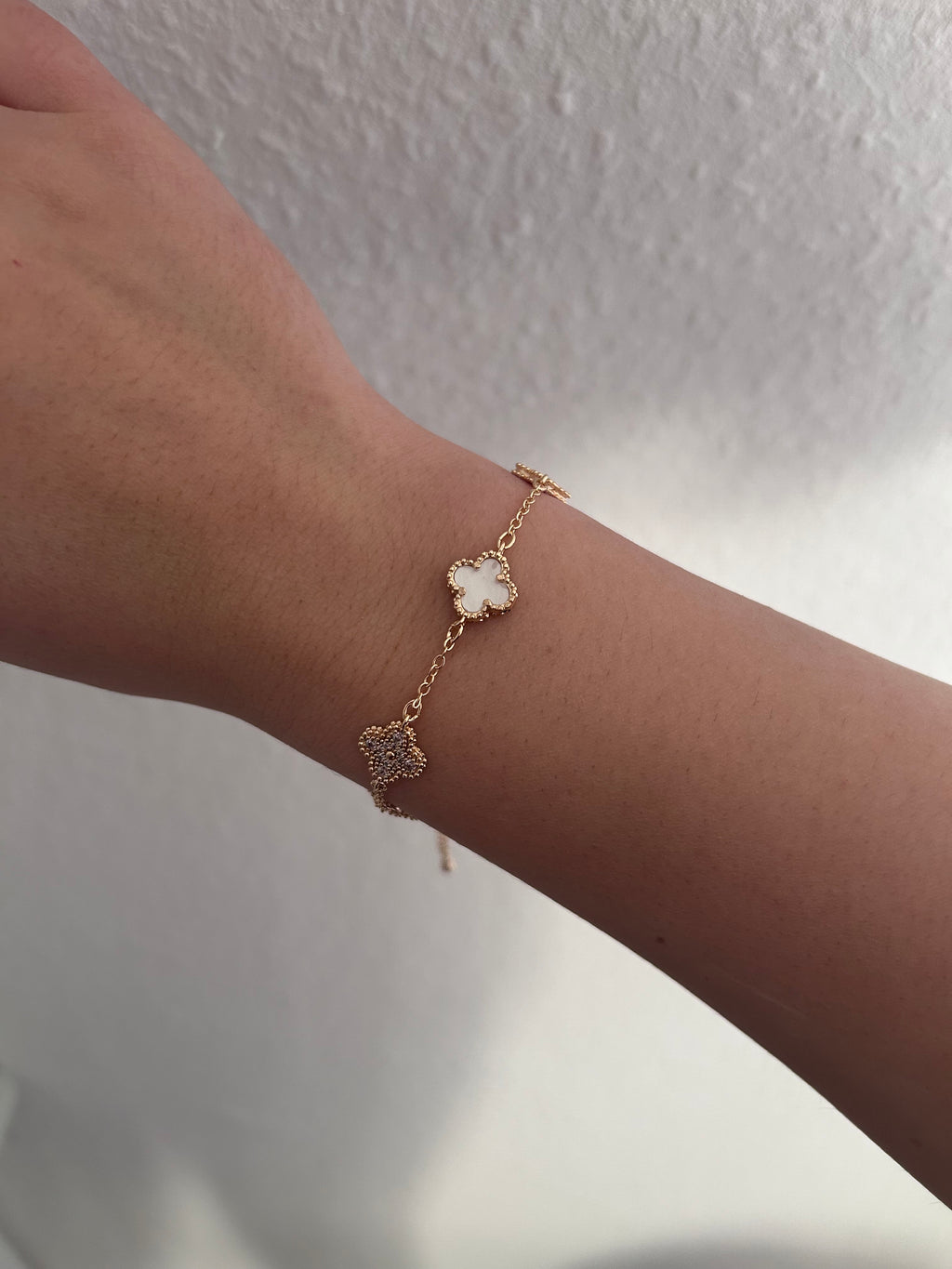 Mini Cloverleaf Glitzer Armband