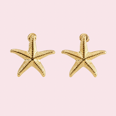 Golden Starfish Ohrringe