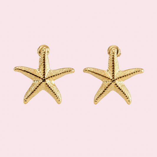 Golden Starfish Ohrringe