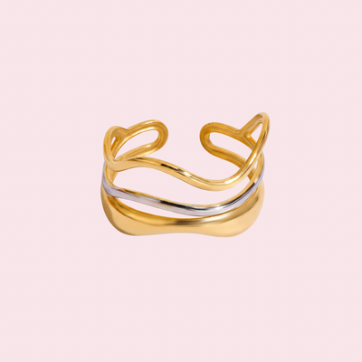 Wave Bicolor Ring