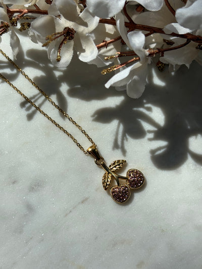 Pink Cherry Kette