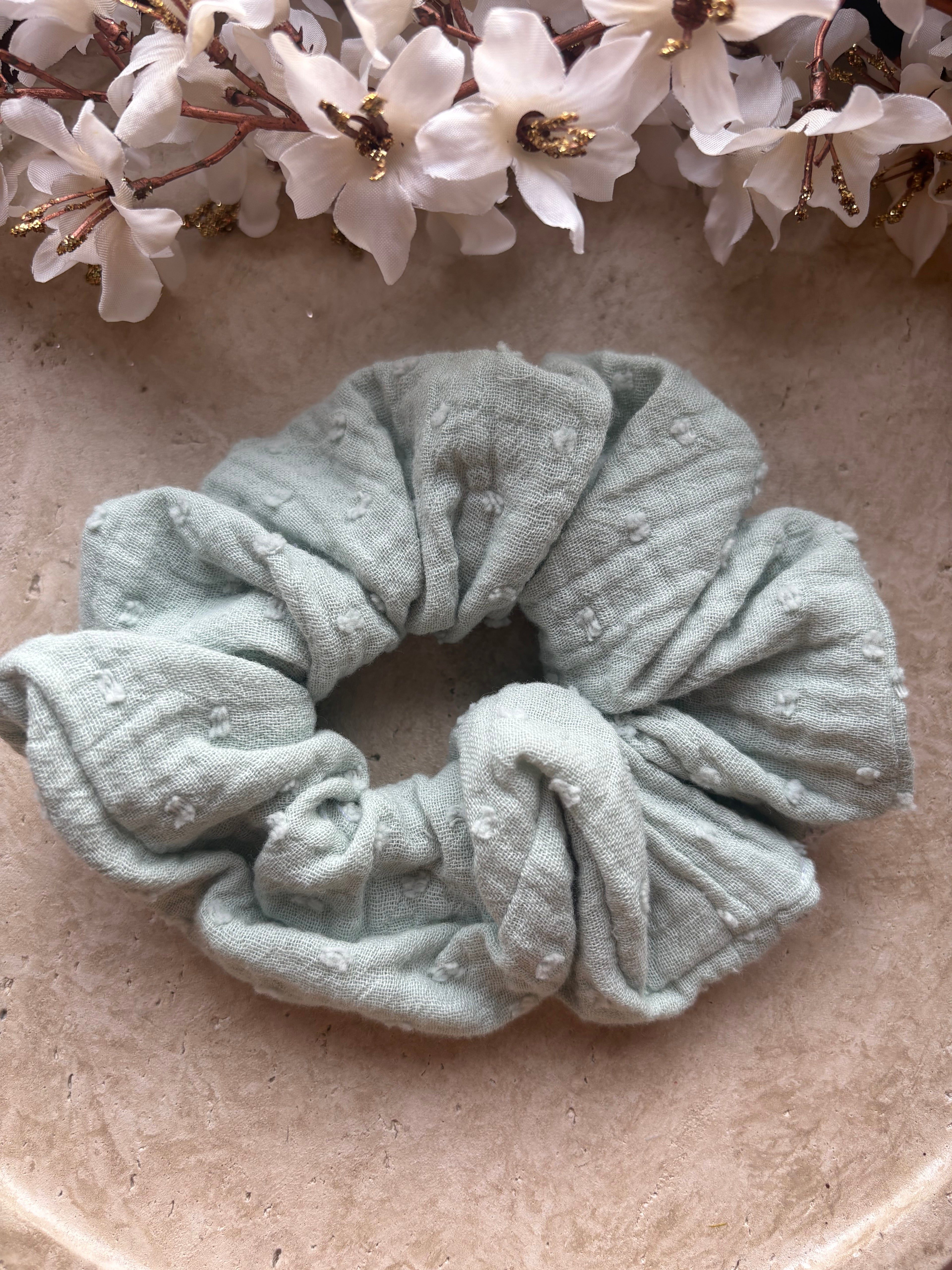 M/XL Musselin Scrunchie „Livia Dot“