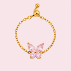 Pink Mariposa Ring