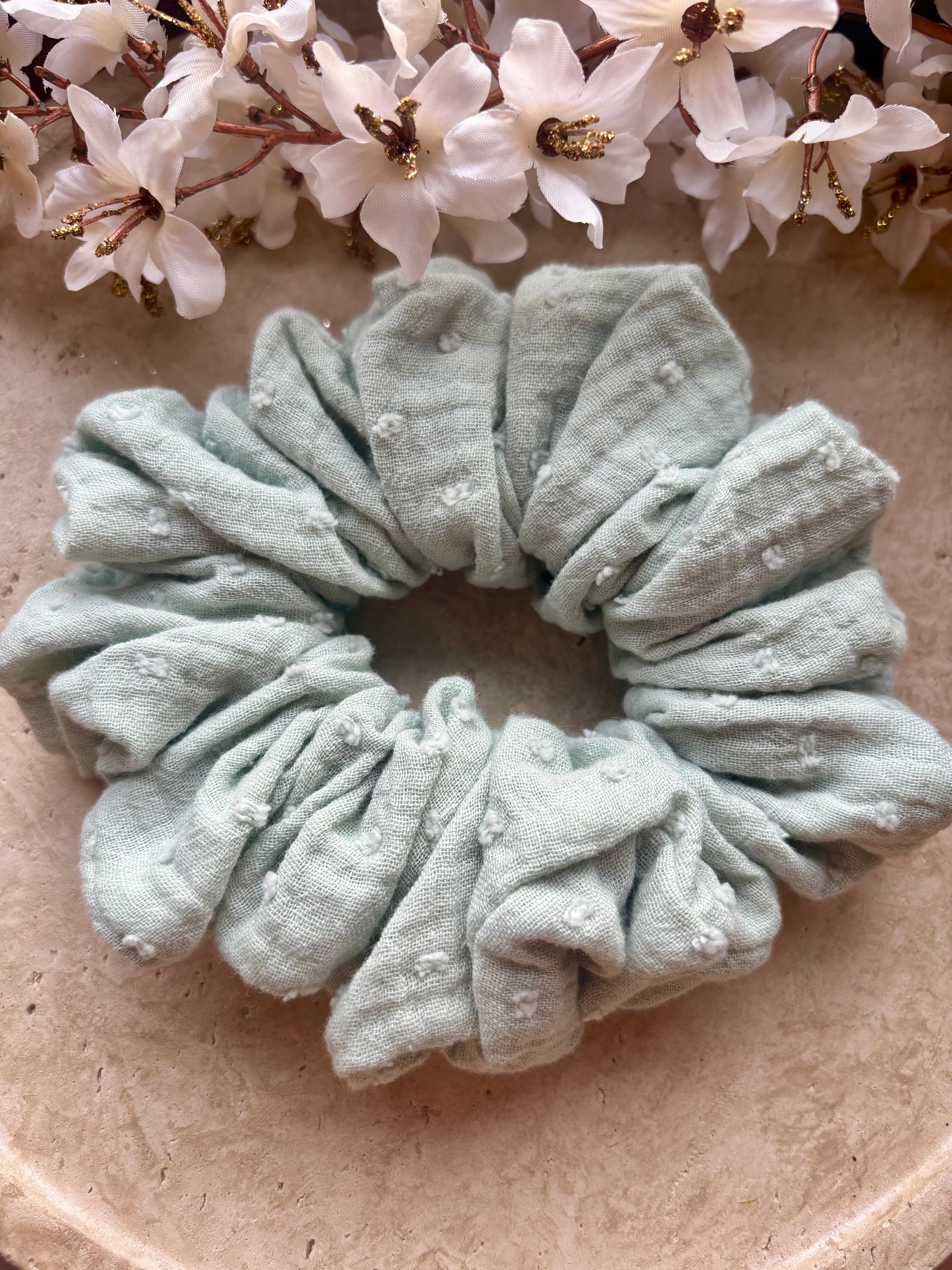 M/XL Musselin Scrunchie „Livia Dot“