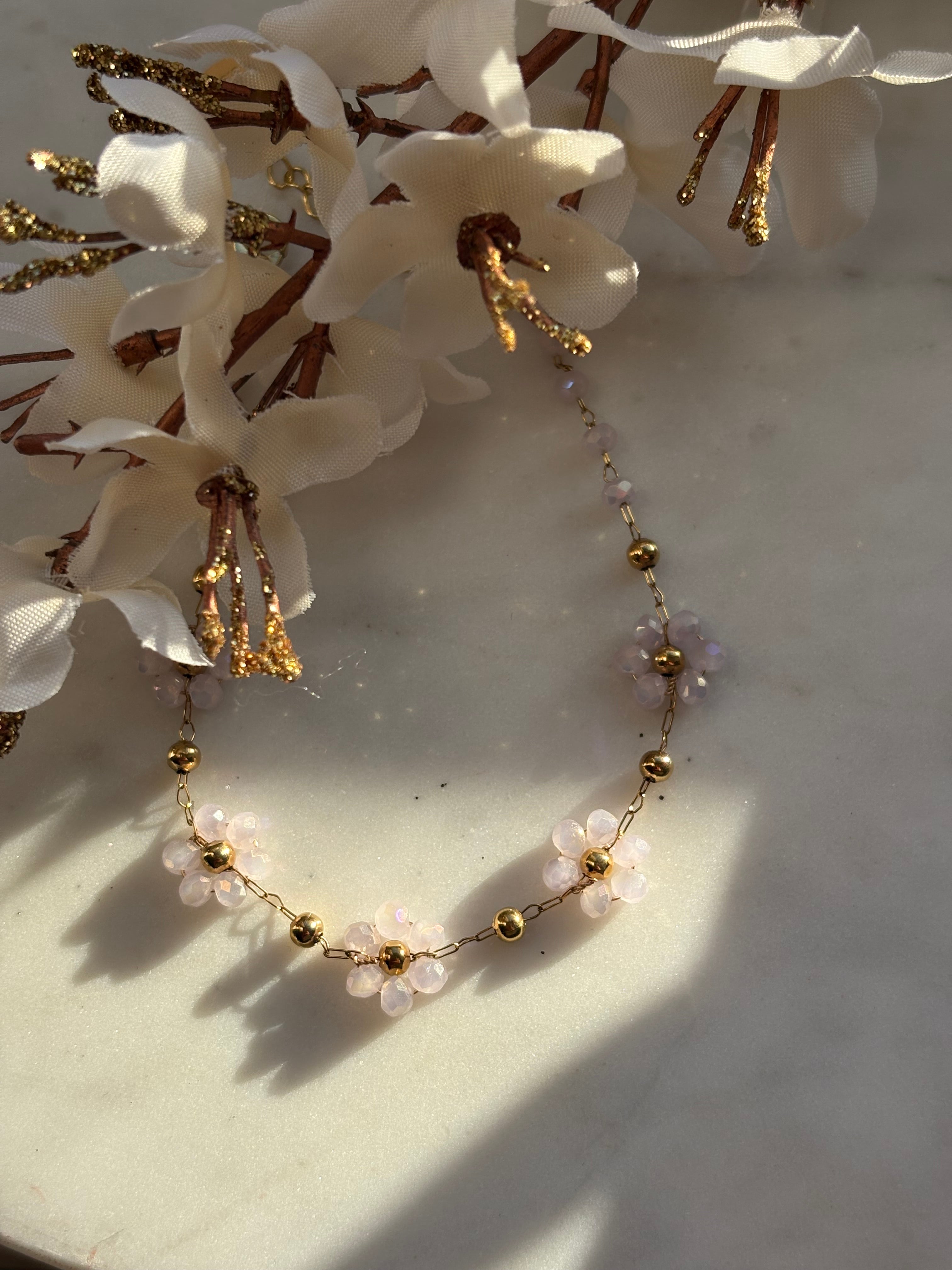 Pink Bloomy Armband