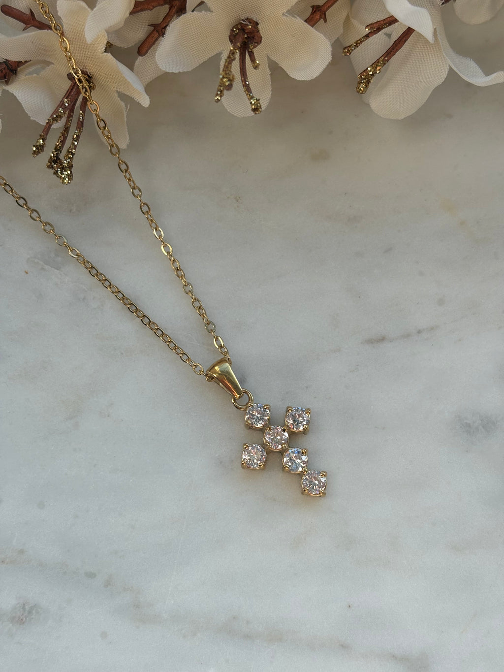 Golden Cross Kette