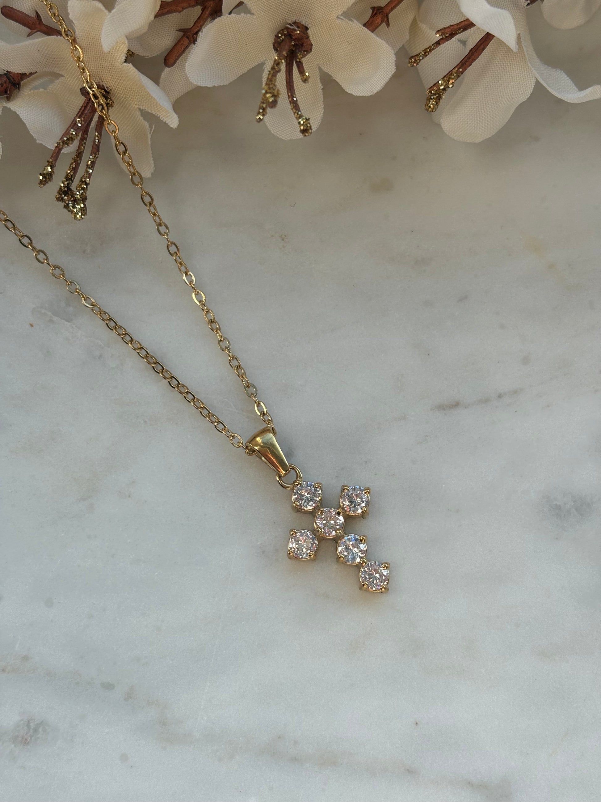 Golden Cross Kette