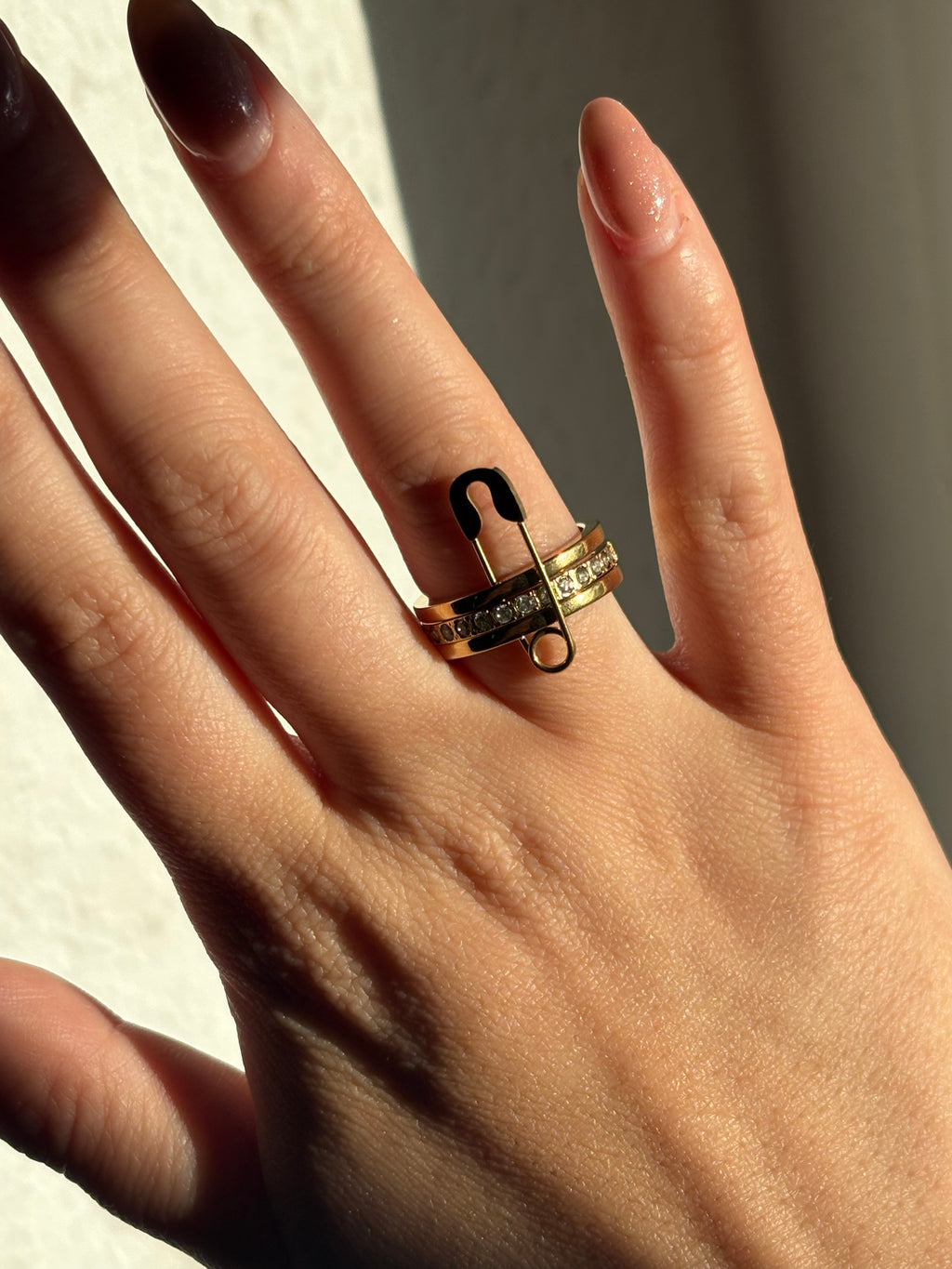 Golden Pin Ring